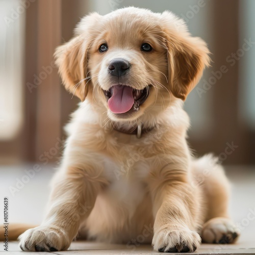 happy energetic puppy, sitting © STOCKYE STUDIO