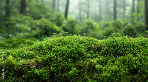 mossy micro forest, small plants