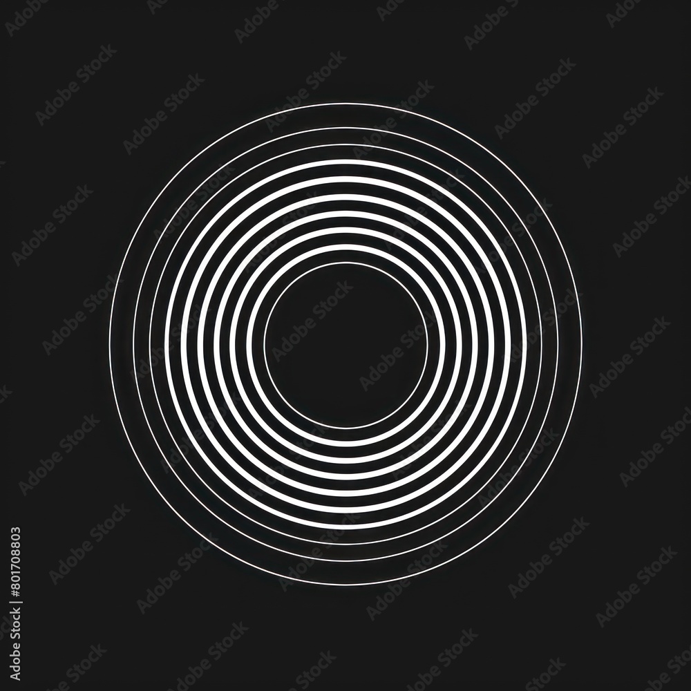 circular propagation logo design black background circular propagation logo design black background