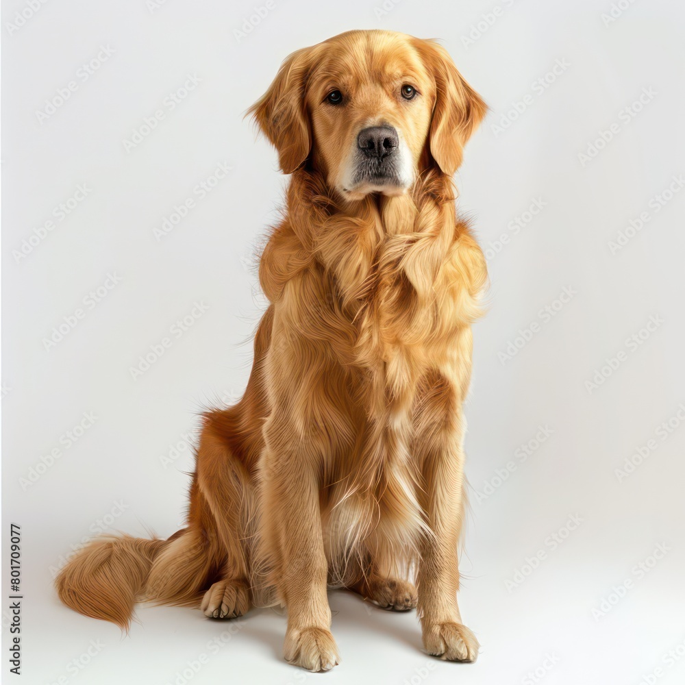 dog sitting down on white background dog sitting down on white background
