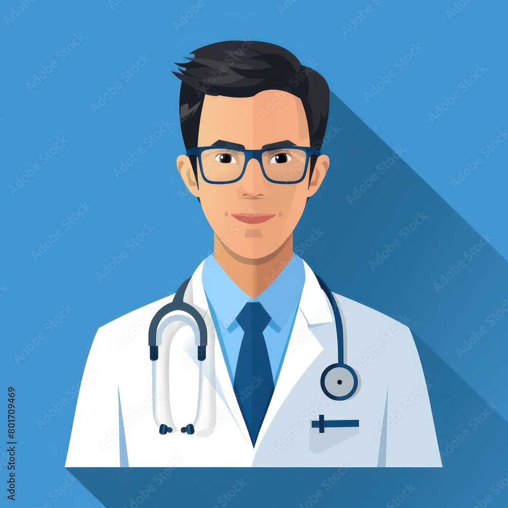 doctor flat design icon