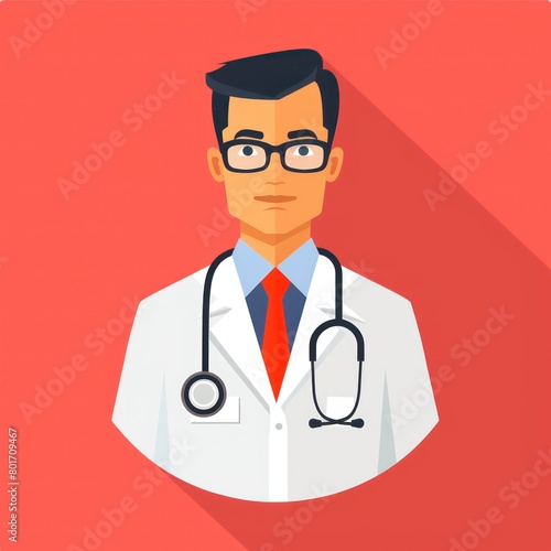 doctor flat design icon