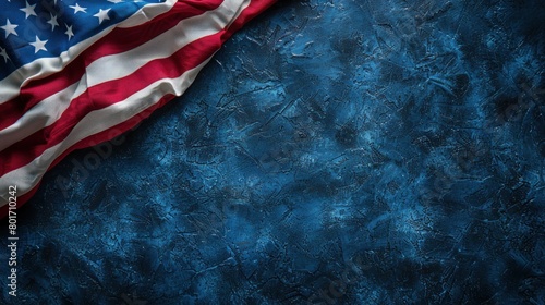 USA Flag Background with Ample Copy Space for Text or Design