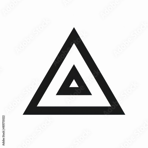 triangle icon logo design, white background
