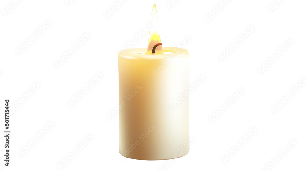 Burning decorative candle Burning decorative candle