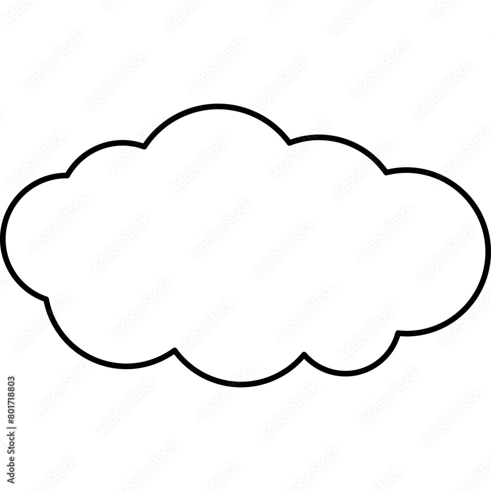 Cute Cloud Decorative Element Cute Cloud Decorative Element