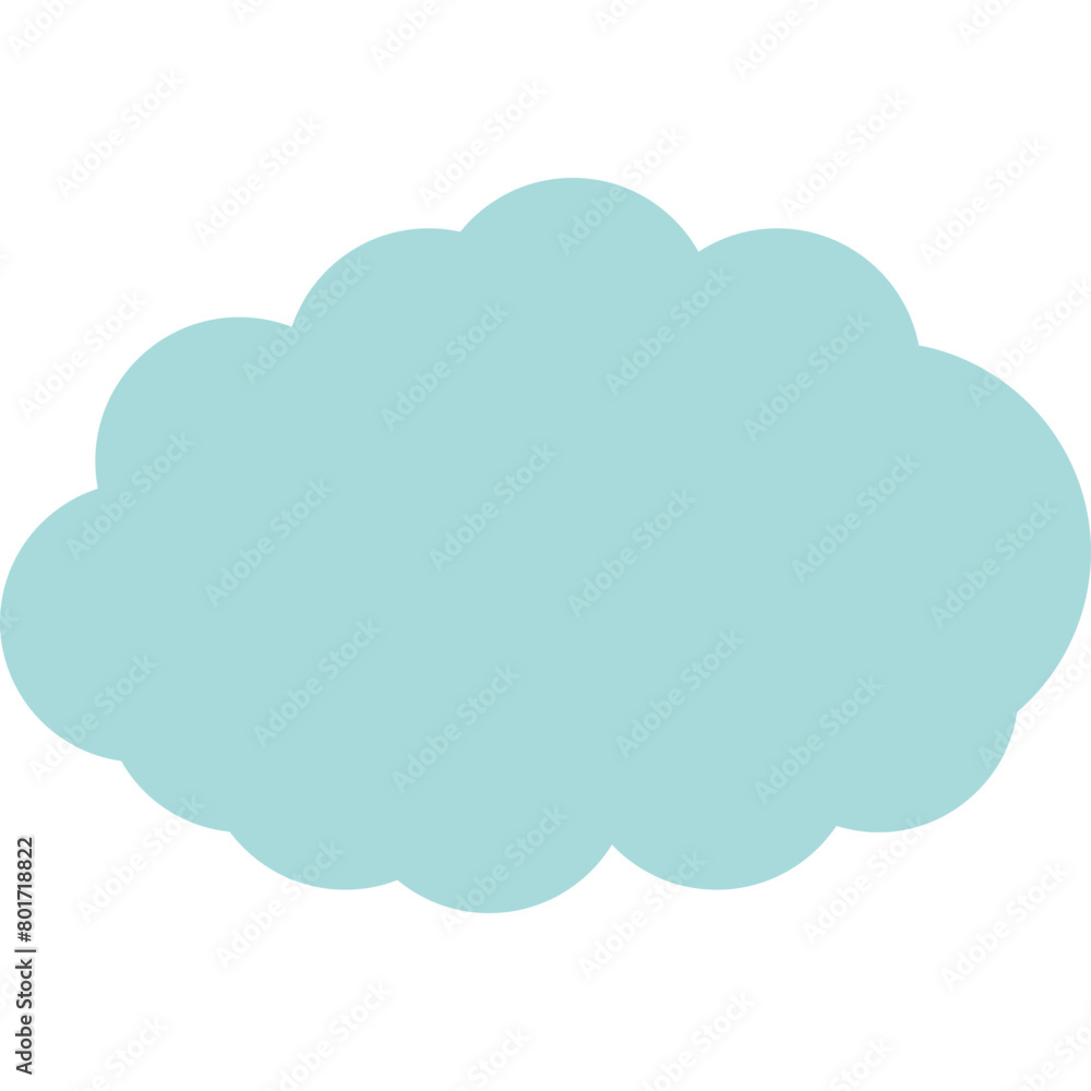 Cute Cloud Decorative Element