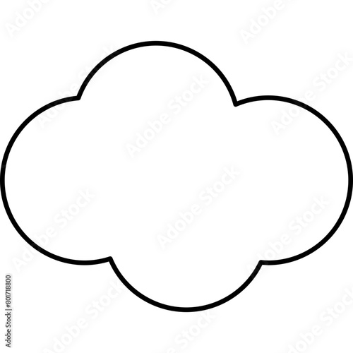 Cute Cloud Decorative Element