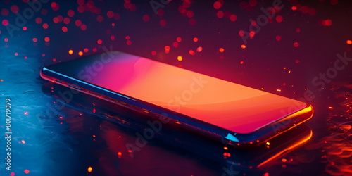 Samsung, smartphone, mobile phone, technology, electronic device, digital device, touchscreen device, colorful background, rainbow colors, vibrant colors, modern technology, communication, mobile comm