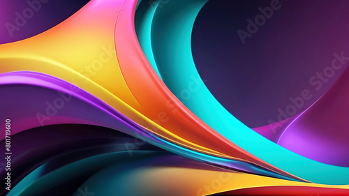 abstract colorful background with smooth lines
