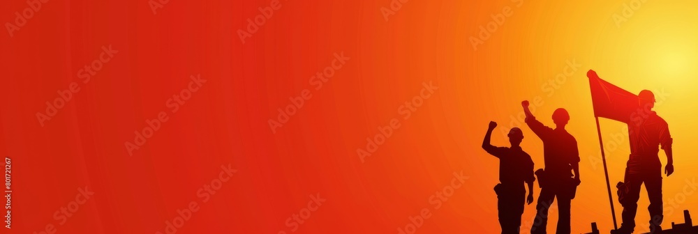 International Workers' Day background with copy space area on side for text. Construction and manufacturing tools. Labor Day International Workers' Day background with copy space area on side for text. Construction and manufacturing tools. Labor Day