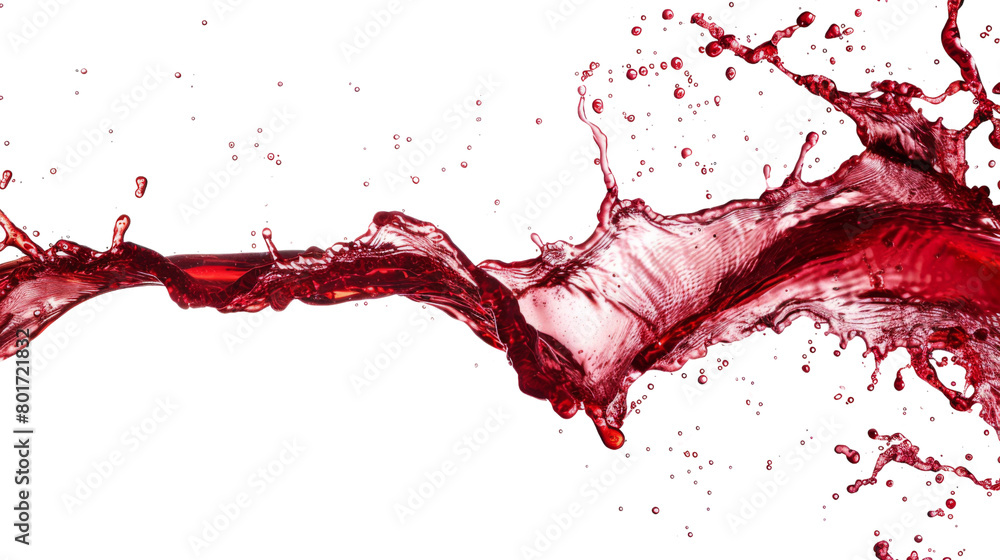 Fototapeta premium Red wine splash