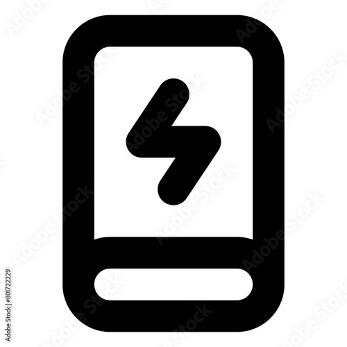 device powerbank line icon