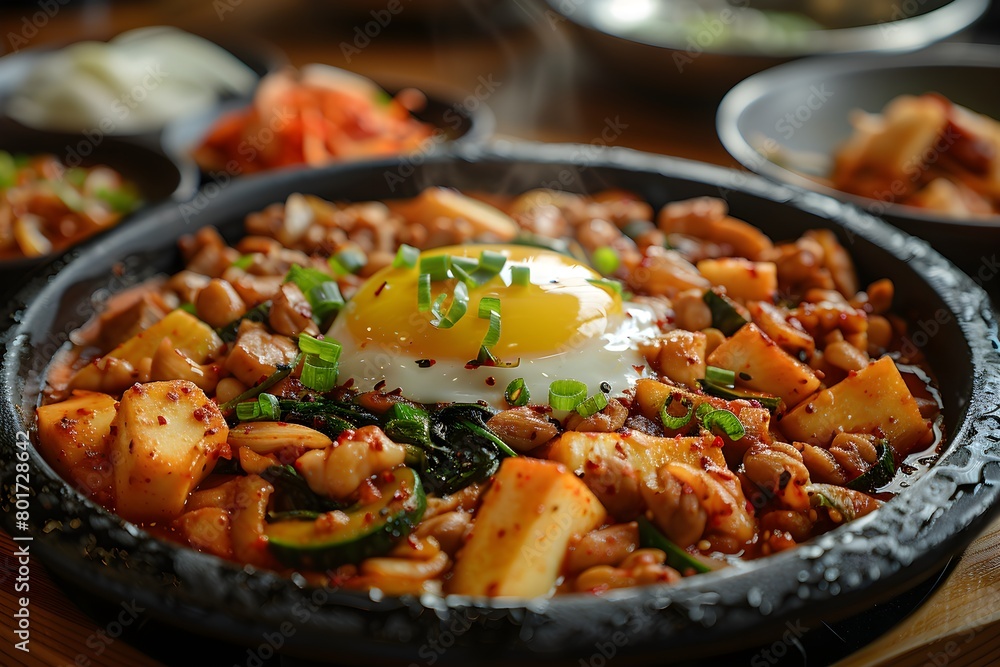 그릇에 담긴 쇠고기 한국 요리 그릇에 담긴 쇠고기 한국 요리