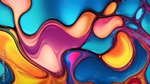 abstract background with colorful liquid marble pattern