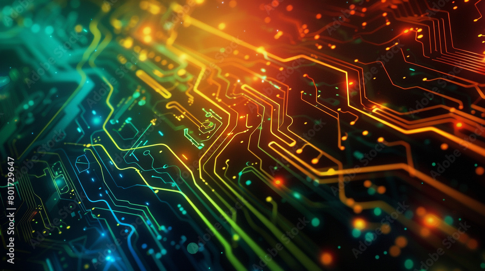 Abstract background with digital circuit board patterns and glowing lines, representing technology, cyber security or data transfer concept.
Abstract background with digital circuit board patterns and glowing lines, representing technology, cyber security or data transfer concept.