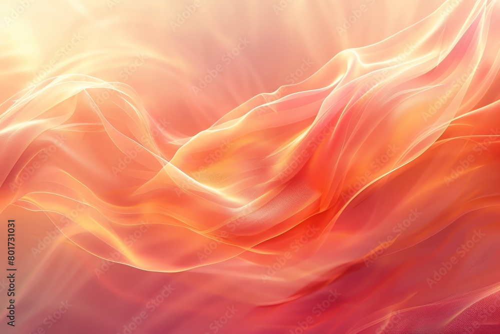 Soft coral orange hues blending into an abstract design, with a clear focus area for copy, ideal for health and wellness promotional content Soft coral orange hues blending into an abstract design, with a clear focus area for copy, ideal for health and wellness promotional content