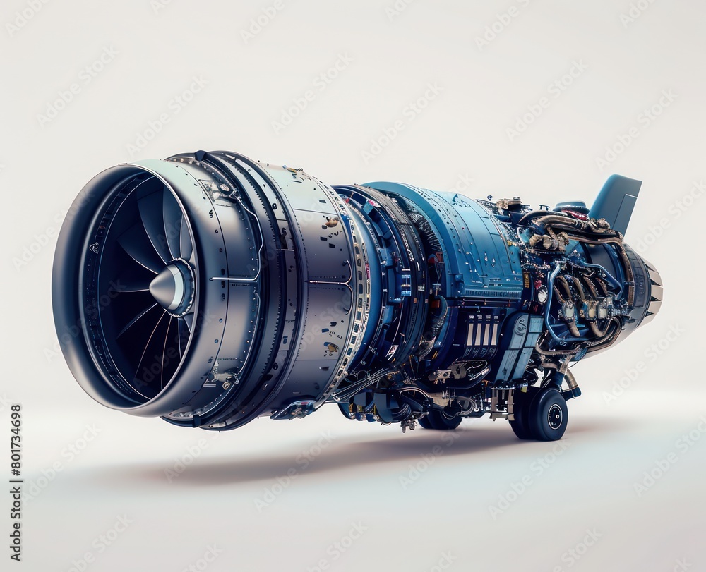 jet engine on a white background jet engine on a white background