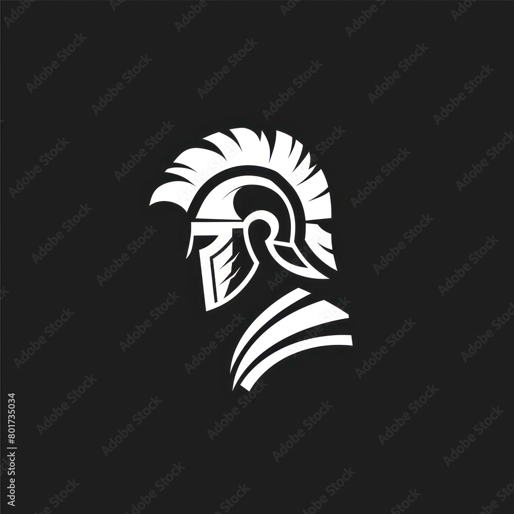Fototapeta premium roman legionnaire warrior logo design