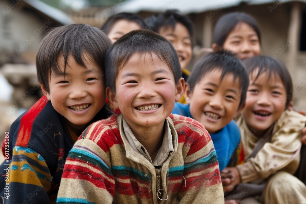Unidentified children in the village in Chiang Mai, Thailand. Unidentified children in the village in Chiang Mai, Thailand.