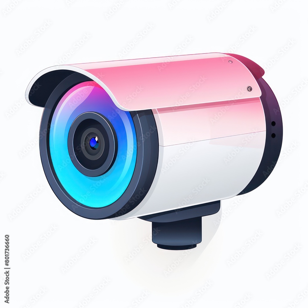 surveillance camera icon, white background surveillance camera icon, white background