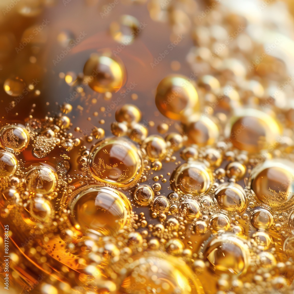 beer bubbles on a glass beer bubbles on a glass