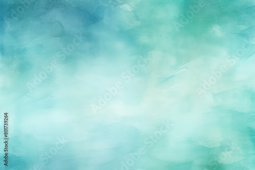Teal barely noticeable watercolor light soft gradient pastel background minimalistic pattern with copy space texture for display products blank copyspace  © Lenhard