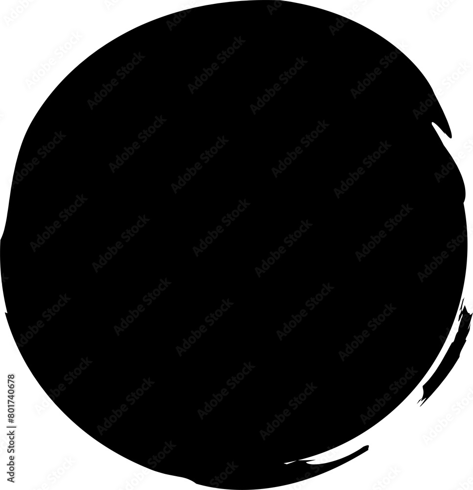 Circle brush for stamp, ink and paintbrush design Circle brush for stamp, ink and paintbrush design