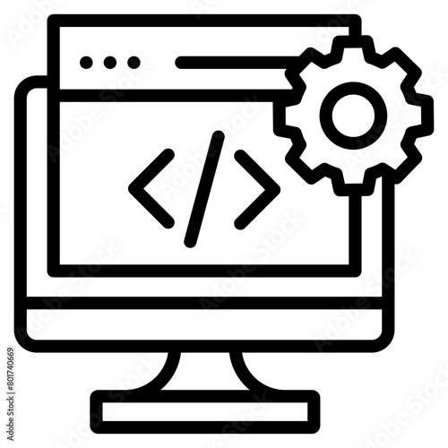 Software Configuration  Icon Element For Design
