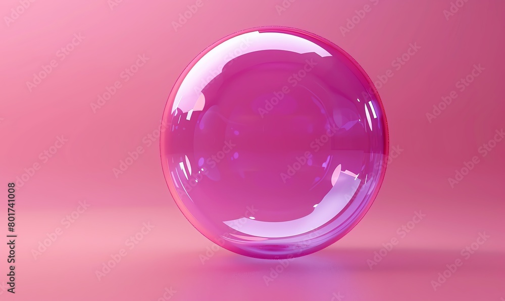 3d render of glossy purple speech bubble on pink background, social media concept 3d render of glossy purple speech bubble on pink background, social media concept