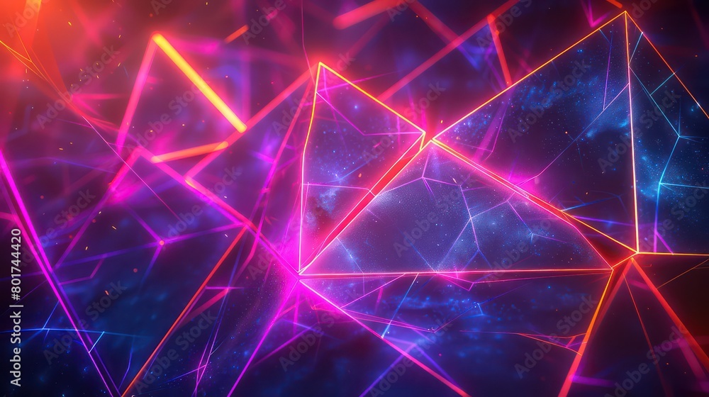 geometry laser background, dark background, bright color geometry laser background, dark background, bright color