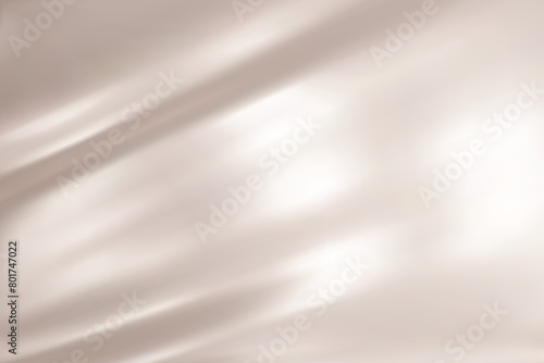 Abstract light beige gradient background. Minimalistic subtle wavy silk texture. 3D vector illustration.