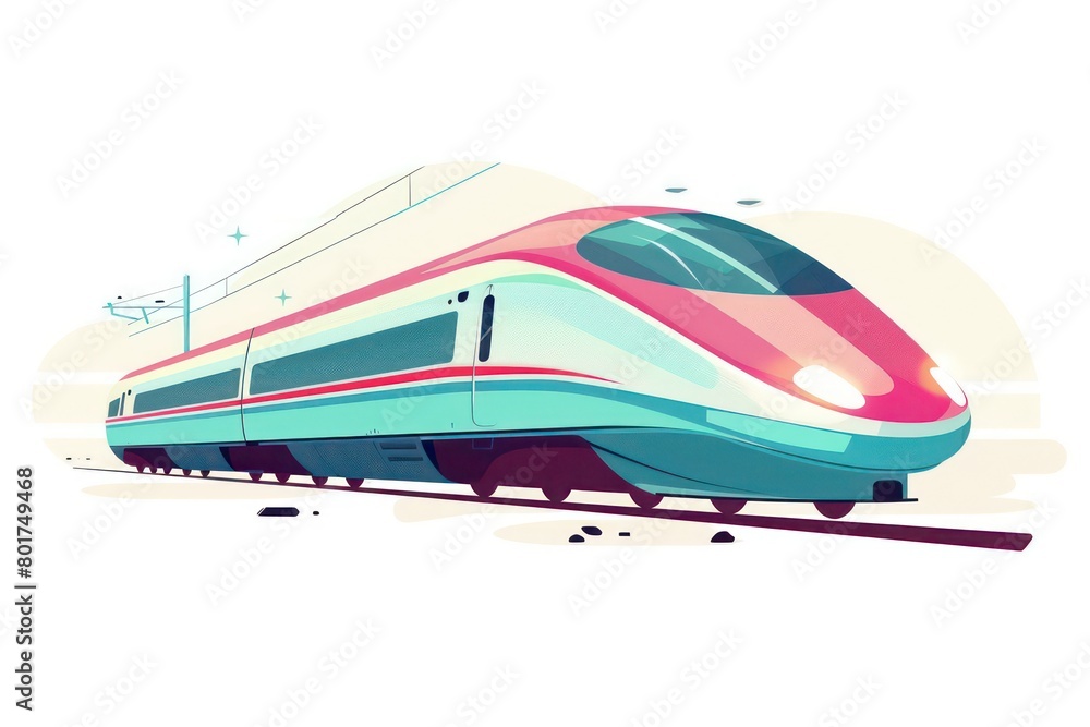 high speed trains design on white background high speed trains design on white background