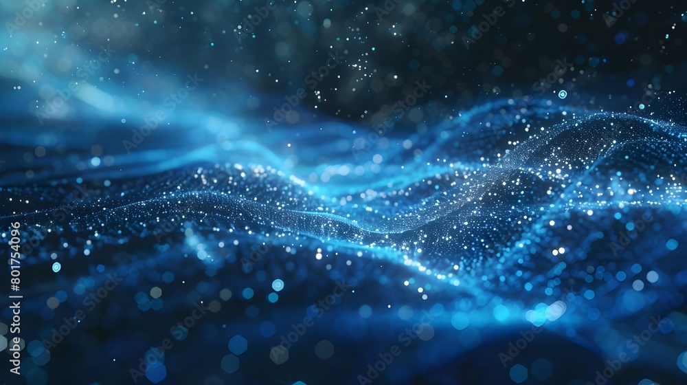 Neon wave lines and bokeh lights on abstract futuristic background, data transfer concept wallpaper. Neon wave lines and bokeh lights on abstract futuristic background, data transfer concept wallpaper.