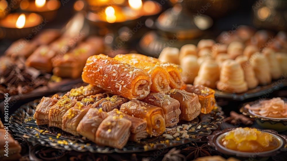 Celebrate the holy month of Ramadan with delicious Arabic pastries and desserts. Celebrate the holy month of Ramadan with delicious Arabic pastries and desserts.