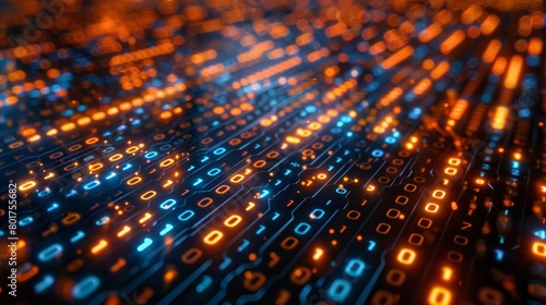 Wallpaper Mural The technological backdrop features a dynamic and linked universe of binary code, facilitating technological advancements, connectivity, and development in today's society. AI Generated. Torontodigital.ca