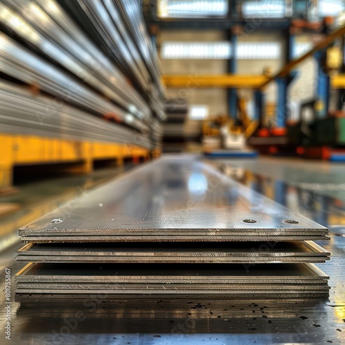 stainless steel plate at stamping and folding workshop