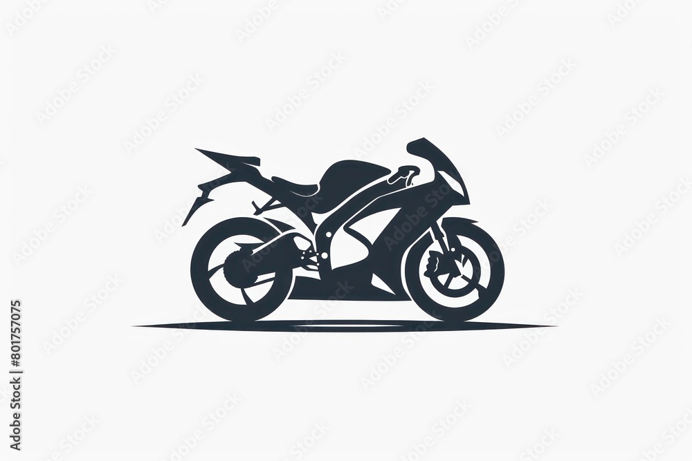 Obraz premium motorcycle logo design on white background