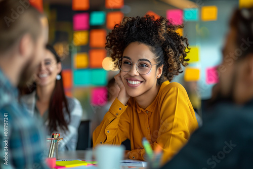 Joyful Creative Professional in Collaborative Meeting