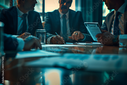 Intense Business Discussion in Corporate Meeting