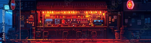 Exploring the boundaries of pixel art through a vintage, retro-themed digital animation