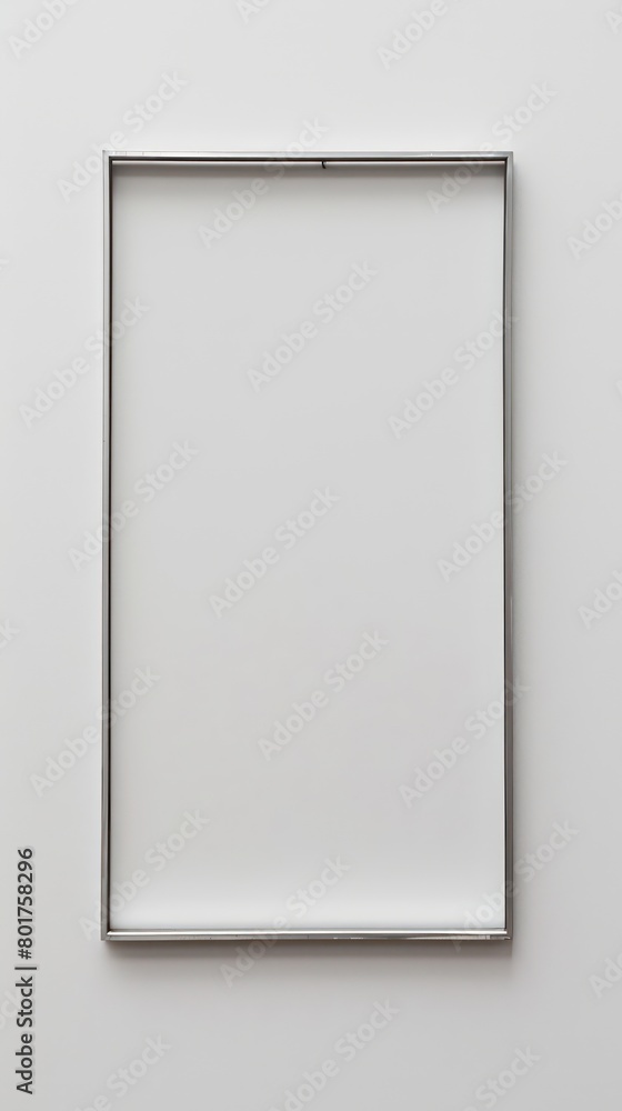 simple rectangular frame made of steel beams on a white background simple rectangular frame made of steel beams on a white background