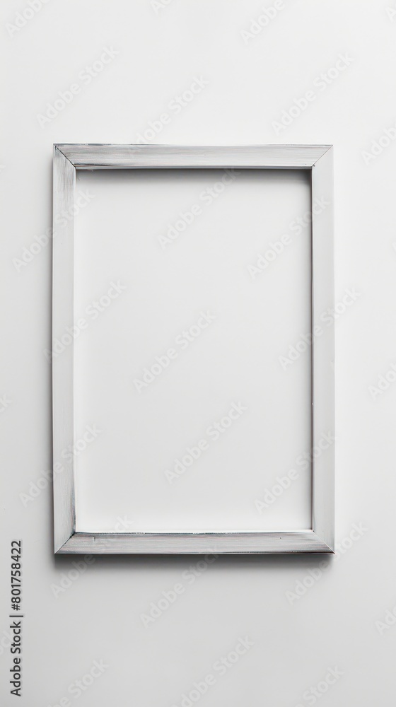 simple rectangular frame made of steel beams on a white background simple rectangular frame made of steel beams on a white background