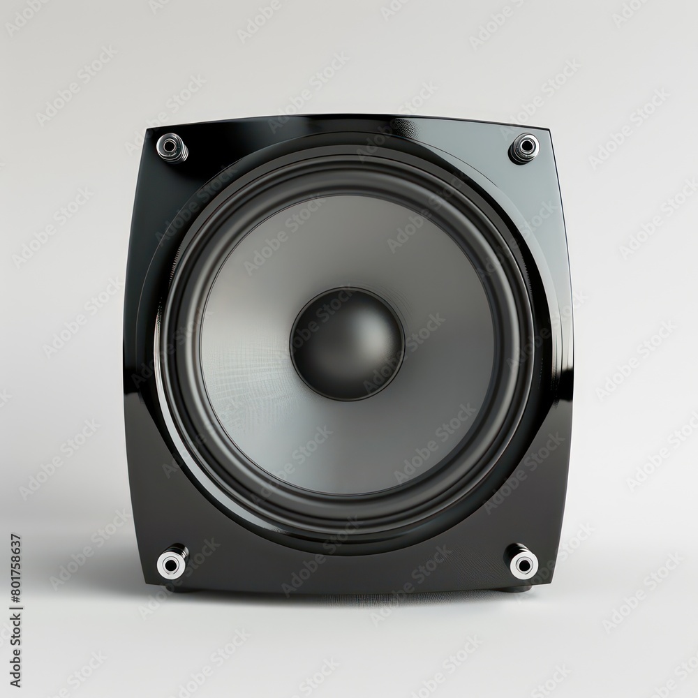 subwoofer speaker on white background subwoofer speaker on white background
