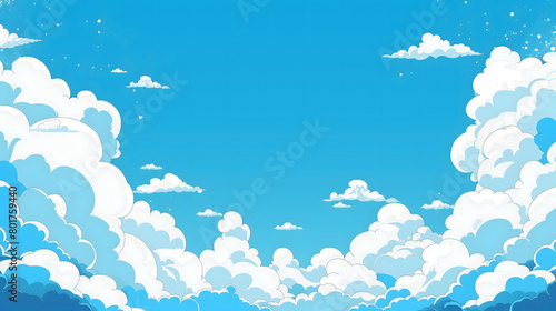 anime cartoon cloud background
