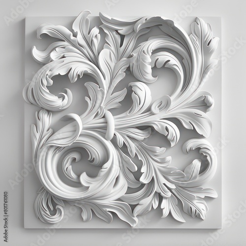 baroque realism ornament, reminiscent of classical art