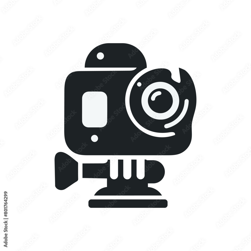 Fototapeta premium Action Camera icon design