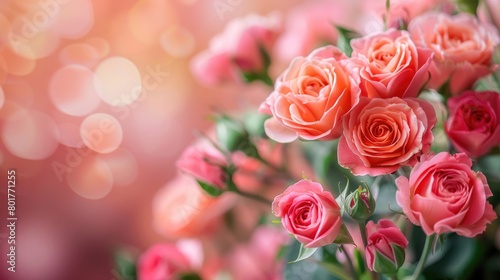 Mothers Day love and appreciation, flowers bouquet background