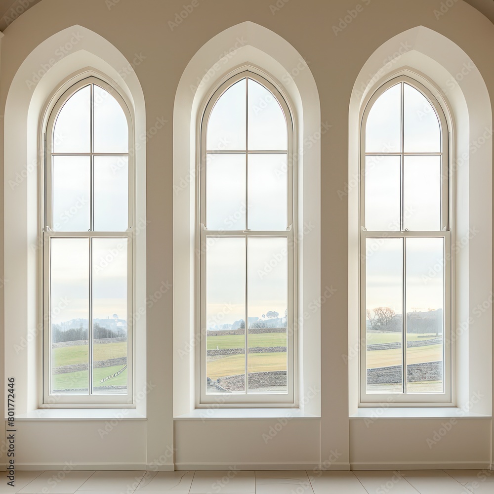 windows white arches beige color windows white arches beige color