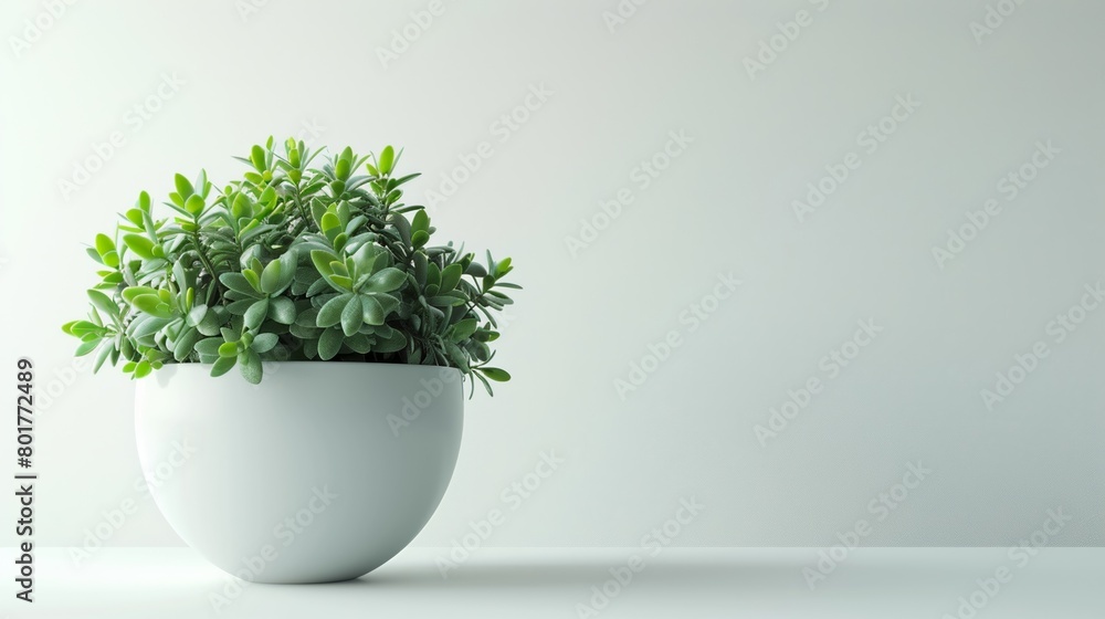 A houseplant set against a simple white backdrop serves as a gentle reminder of the elegance in minimalism. AI generated. A houseplant set against a simple white backdrop serves as a gentle reminder of the elegance in minimalism. AI generated.